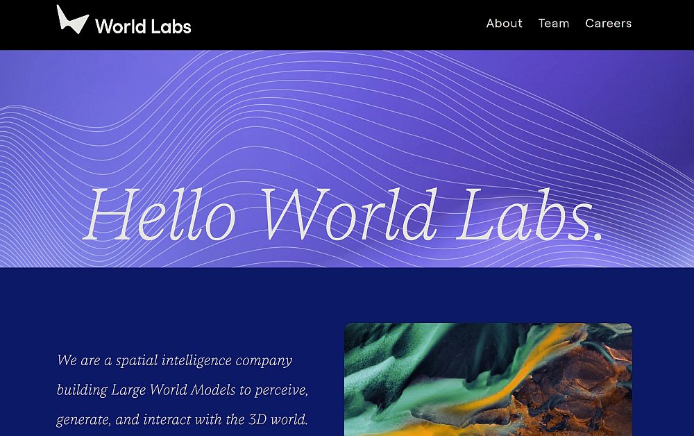 World Labs, a New 3D Startup by Dr. Fei-Fei Li